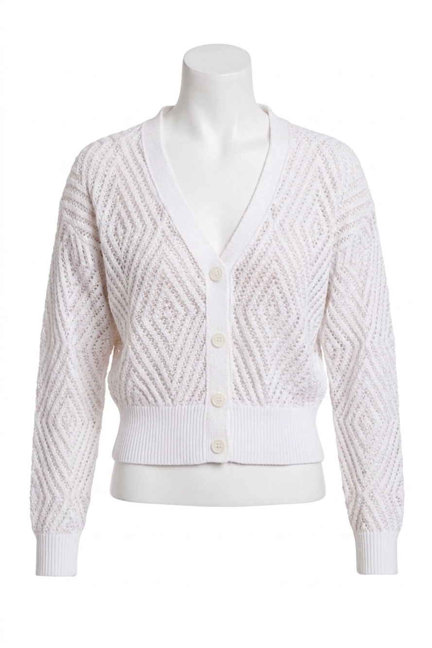 NEW ANOTHER LOVE sana cardigan in white